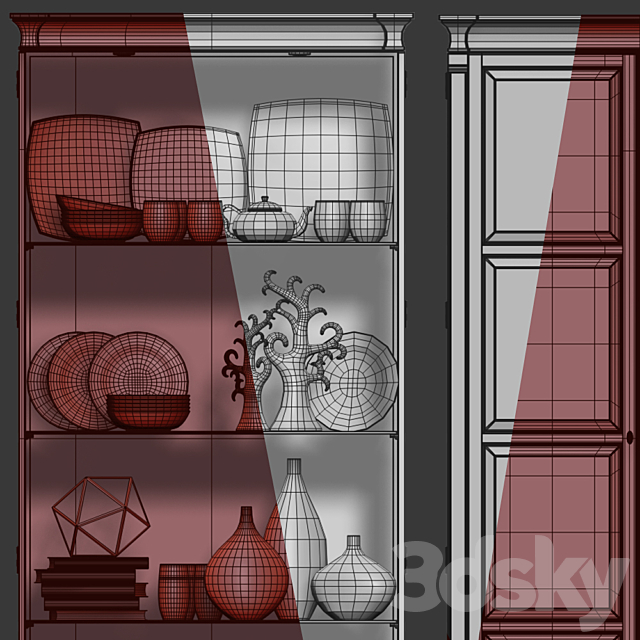 Quinn. Cabinet _ showcase by Hickory White 3DSMax File - thumbnail 4