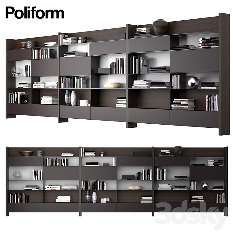 Rack Varenna Poliform MYLIFE 3DS Max - thumbnail 1