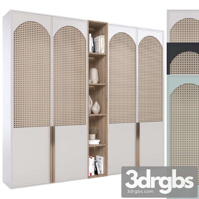 Rattan wardrobe furniture 02 - thumbnail 1