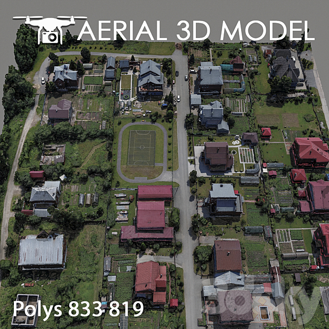 Residential area 83 3DSMax File - thumbnail 3