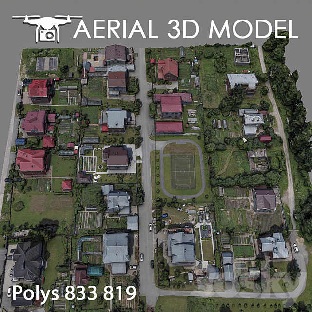 Residential area 83 3DSMax File - thumbnail 4