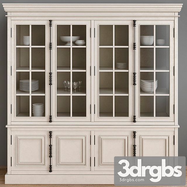 Restoration hardware hutch dining room 3dsmax Download - thumbnail 1