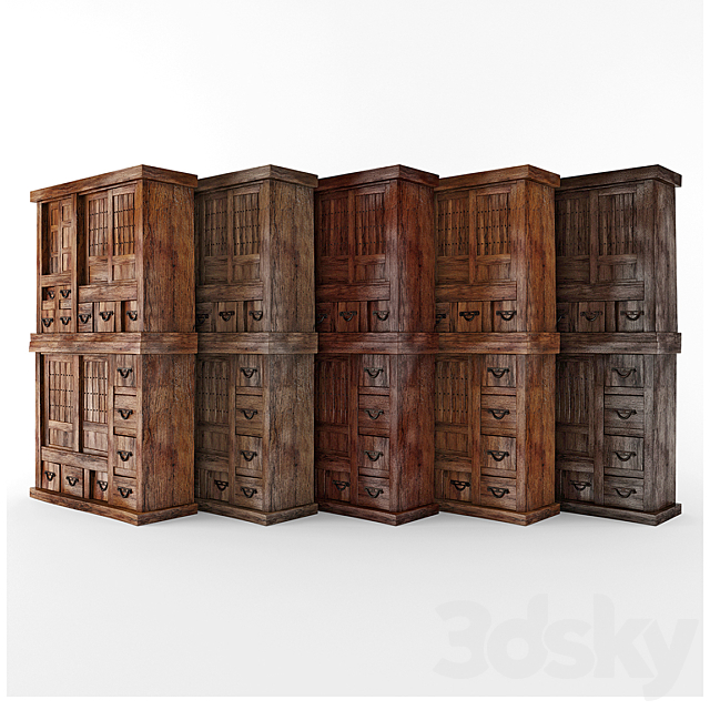 Retro Wardrobe 3DSMax File - thumbnail 1