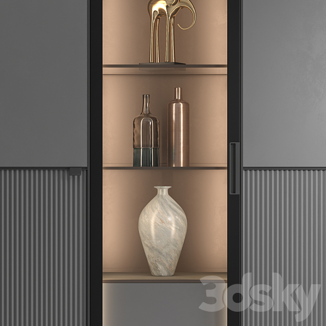 Rimadesio Modulor cabinet V2 3ds Max - thumbnail 3