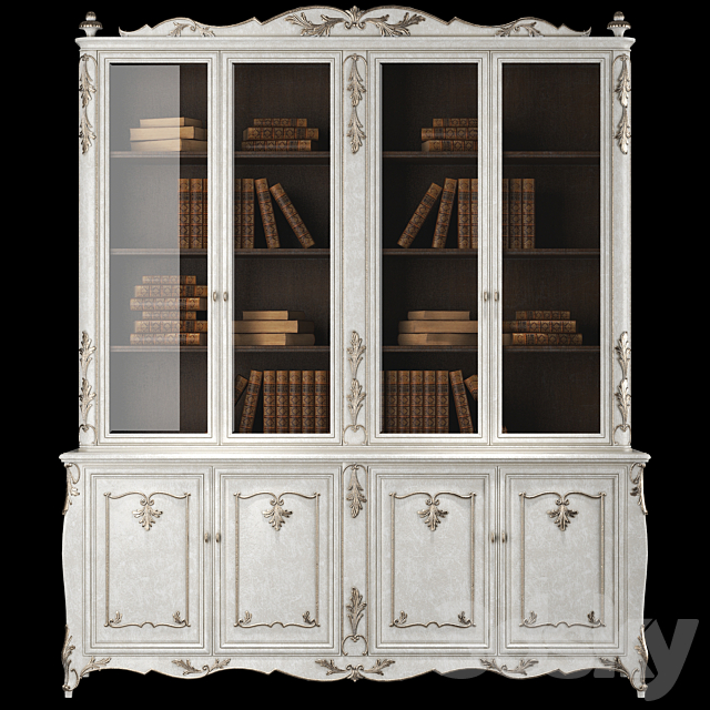 roberto giovannini bookcases art 1270 and 1274 3ds Max - thumbnail 2