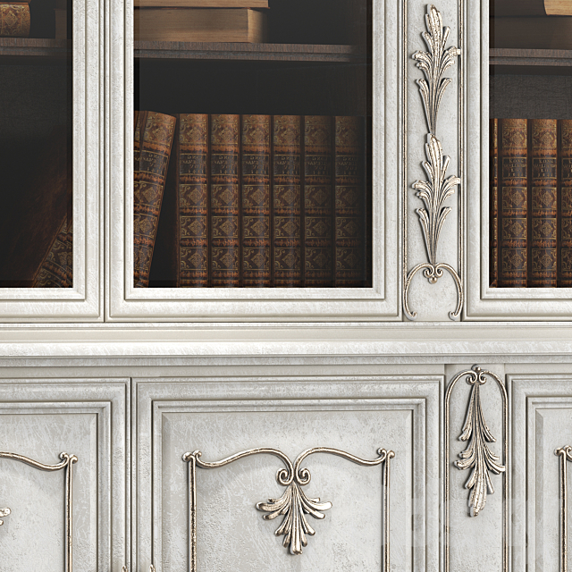 roberto giovannini bookcases art 1270 and 1274 3ds Max - thumbnail 3