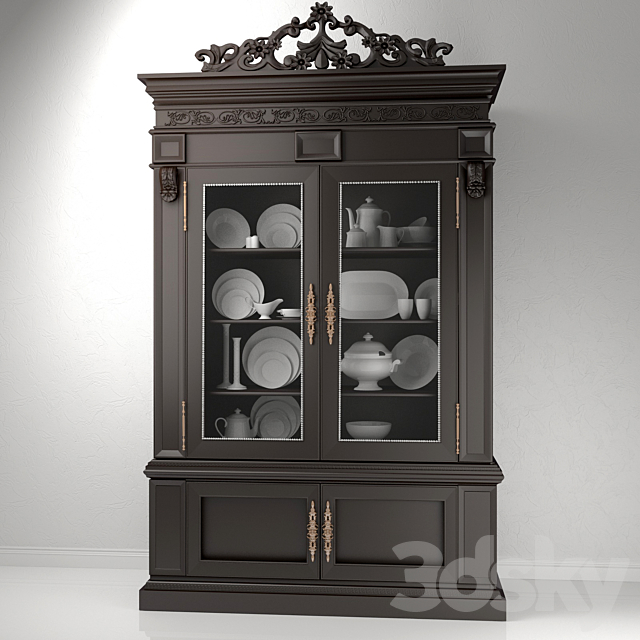 Royal Kahala Ocean Crest Display Cabinet Lexington Home Brands 3ds Max - thumbnail 1