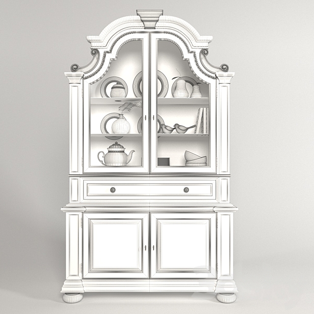 Sanctuary Hooker Furniture Cabinet 3DSMax File - thumbnail 3