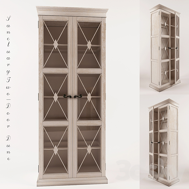 Sanctuary Two-Door Thin Display Cabinet – Dune 3DSMax File - thumbnail 1