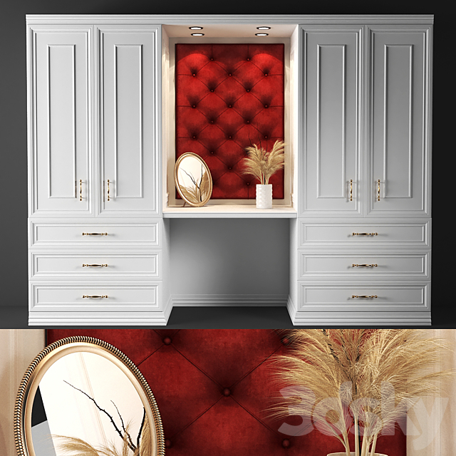 set248 -red wardrobe 3DSMax File - thumbnail 1