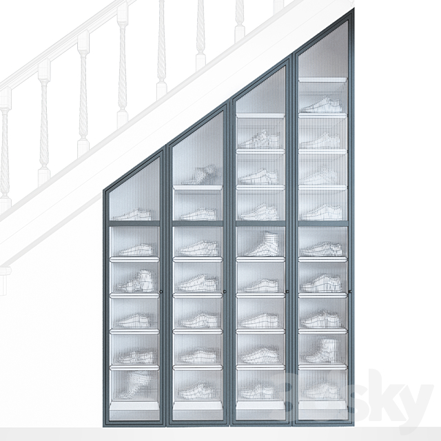 Shoe cabinet 3DSMax File - thumbnail 2