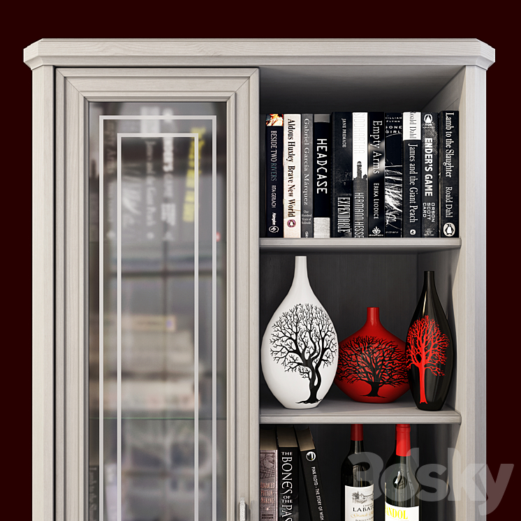 Showcase bookcase by Angstrem 3DS Max - thumbnail 2