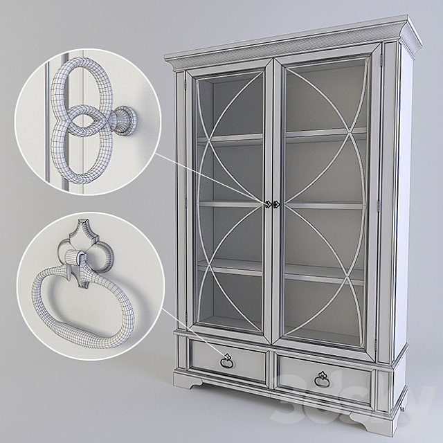 Showcases Bernhardt Marquesa Display Curio (359-356) 3DSMax File - thumbnail 2