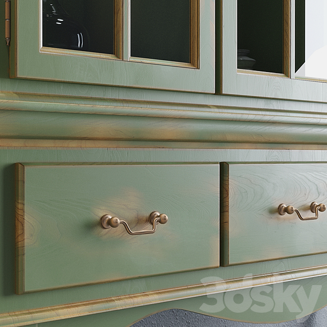 Sideboard Valencia 3 Casement 3DS Max Model - thumbnail 3