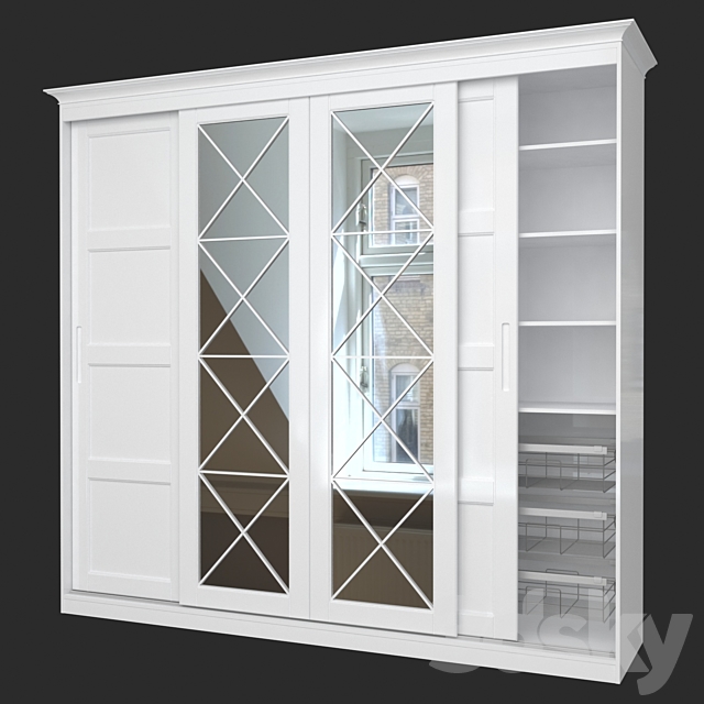 Sliding wardrobe SKM-80 (10) 3ds Max - thumbnail 2