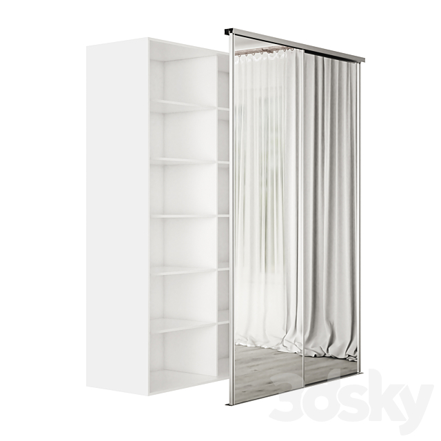 Sliding Wardrobe System 3ds Max - thumbnail 3