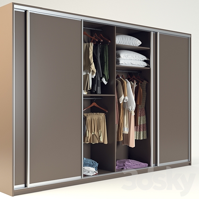 Sliding wardrobe (vray GGX) 3DSMax File - thumbnail 1