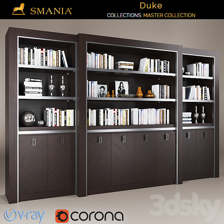 SMANIA DUKE wardrobe 8 doors 3DS Max - thumbnail 1