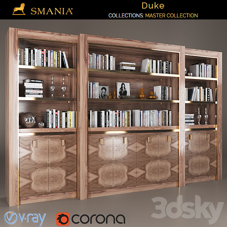 SMANIA DUKE wardrobe 8 doors 3DS Max - thumbnail 2