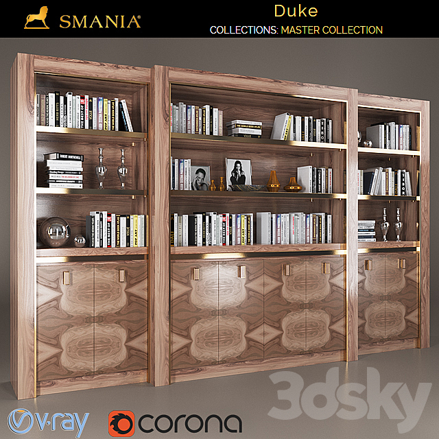 SMANIA DUKE wardrobe 8 doors 3DSMax File - thumbnail 2