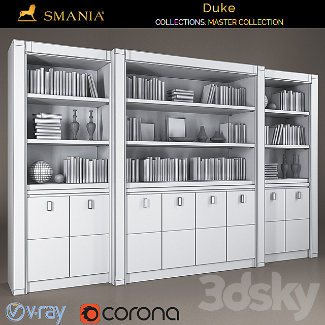 SMANIA DUKE wardrobe 8 doors 3DSMax File - thumbnail 3