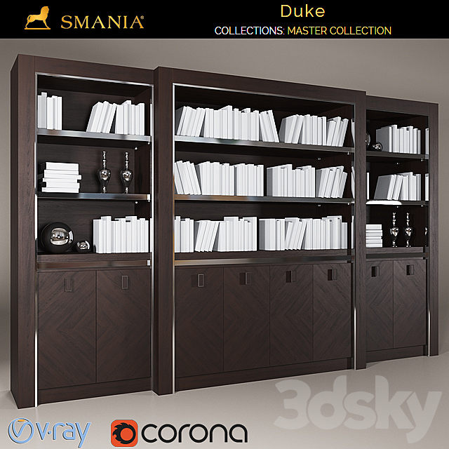 SMANIA DUKE wardrobe 8 doors 3DSMax File - thumbnail 1