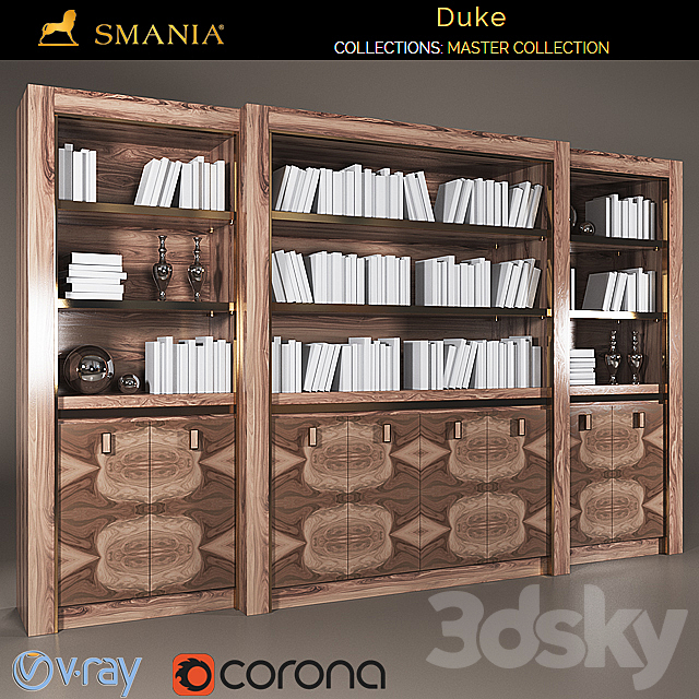 SMANIA DUKE wardrobe 8 doors 3DSMax File - thumbnail 2