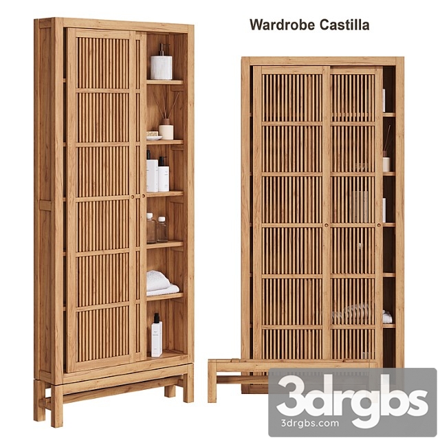 Solid teak cabinet fsc castilla am pm - thumbnail 1