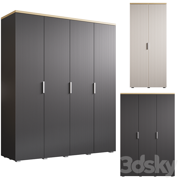 Swing wardrobe Ensson 3DS Max Model - thumbnail 1