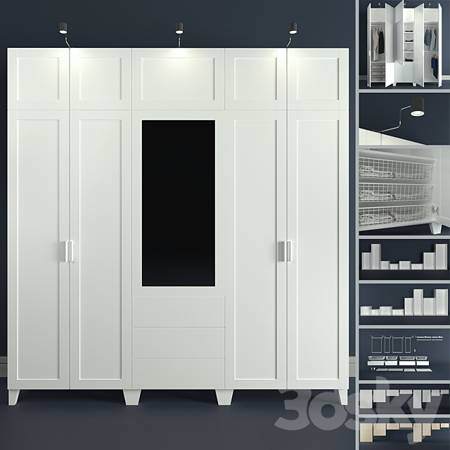 The modular system of Platsa Ikea (designer). 3ds Max - thumbnail 1