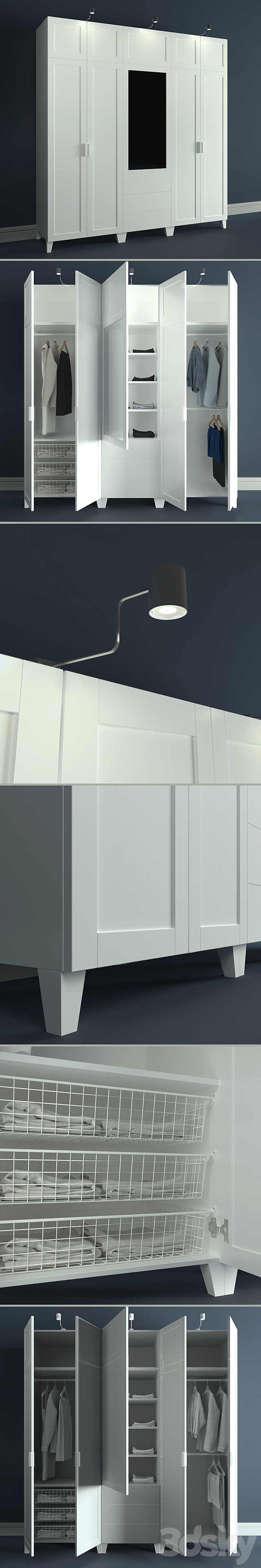 The modular system of Platsa Ikea (designer). 3ds Max - thumbnail 2