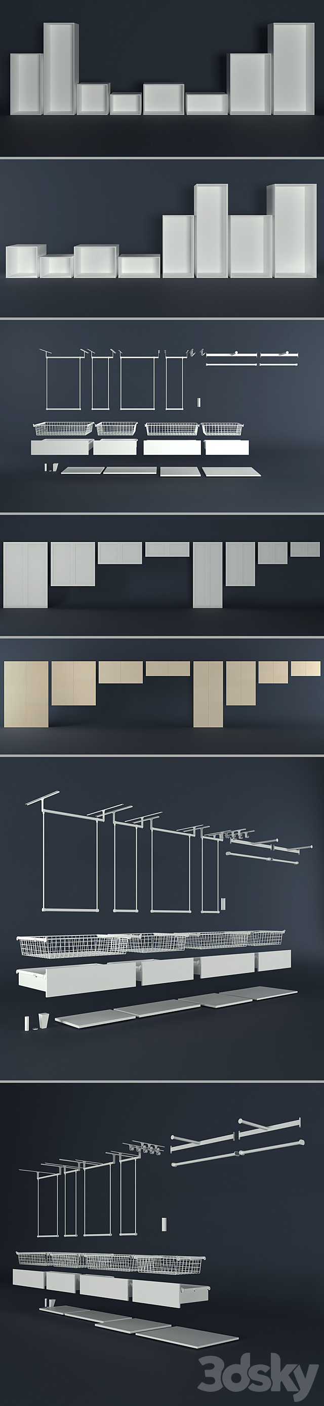 The modular system of Platsa Ikea (designer). 3ds Max - thumbnail 3