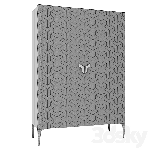 Triny Bar Cabinet – Jetclass 3DSMax File - thumbnail 5