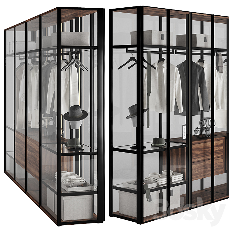 Tumodei Cristal Wardrobe 3DS Max Model - thumbnail 2