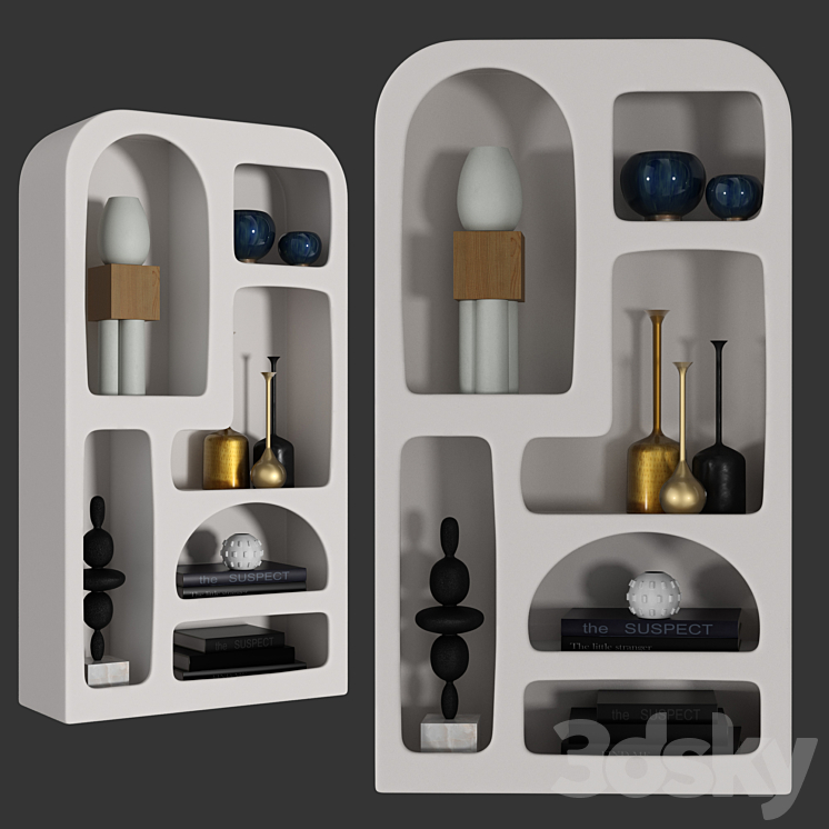 Urban Outfitters Isobel Bookshelf 3DS Max Model - thumbnail 1