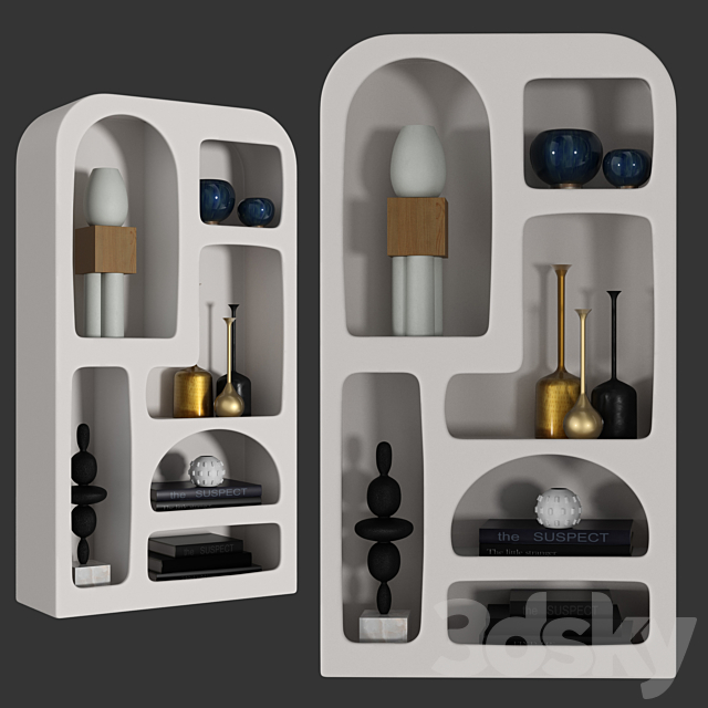 Urban Outfitters Isobel Bookshelf 3DSMax File - thumbnail 1