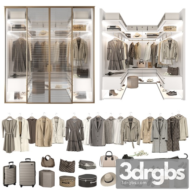 Walk Closet 98 Part 3 3dsmax Download - thumbnail 1