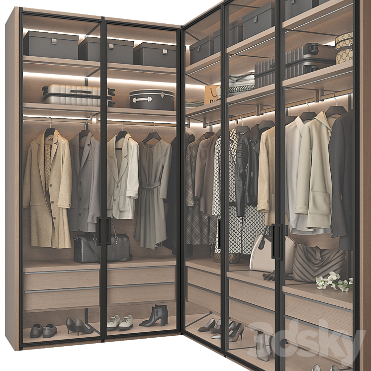 Walk-in Closet 98 part 5 3DS Max - thumbnail 2