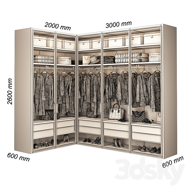 Walk-in Closet 98 part 5 3DSMax File - thumbnail 5