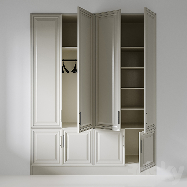 Wardrobe 004 3DS Max Model - thumbnail 2