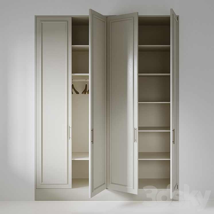 Wardrobe 006 3DS Max Model - thumbnail 2