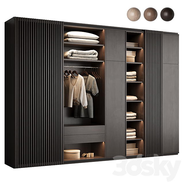 Wardrobe 006 3DS Max Model - thumbnail 3