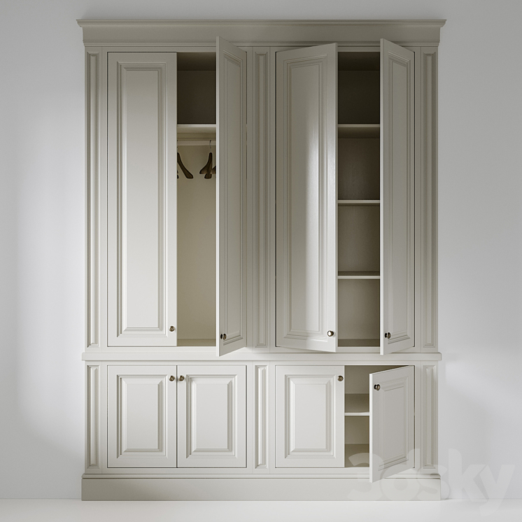 Wardrobe 007 3DS Max Model - thumbnail 2