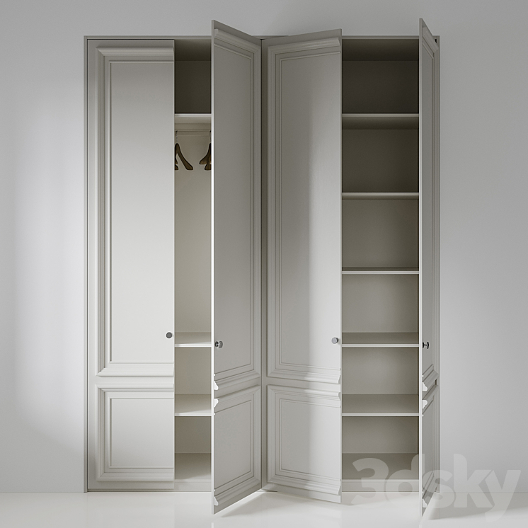 Wardrobe 014 3DS Max Model - thumbnail 2