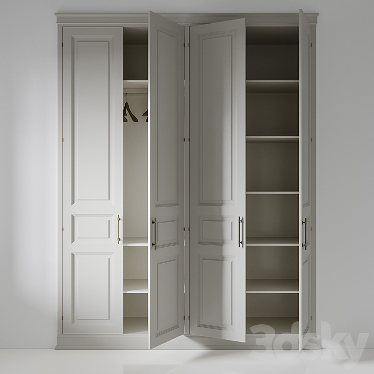 Wardrobe 017 3DS Max Model - thumbnail 2