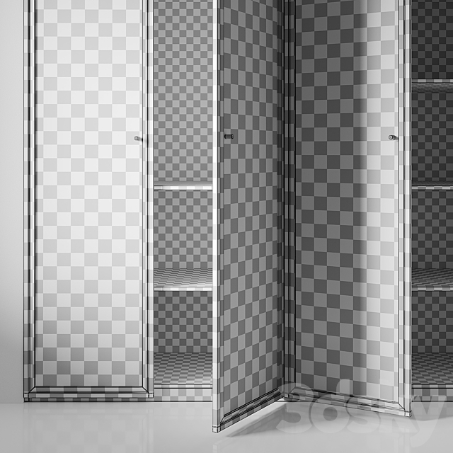 Wardrobe 019 3DS Max Model - thumbnail 7