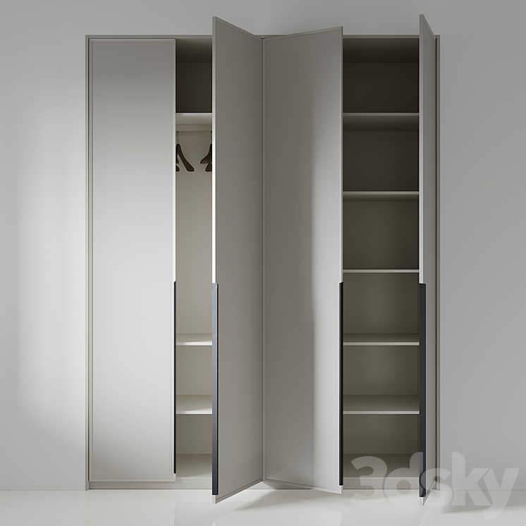 Wardrobe 022 3DS Max Model - thumbnail 2