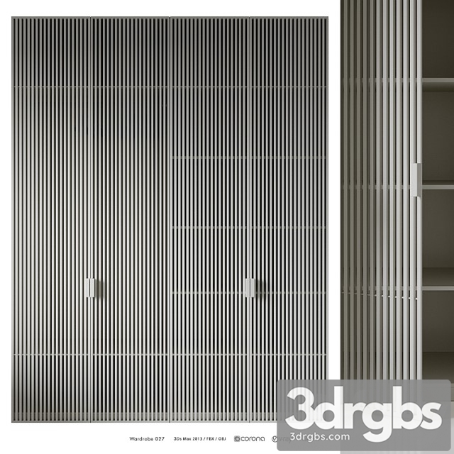 Wardrobe 027 3dsmax Download - thumbnail 1