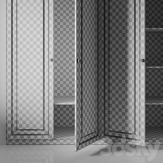 Wardrobe 037 3DS Max Model - thumbnail 7