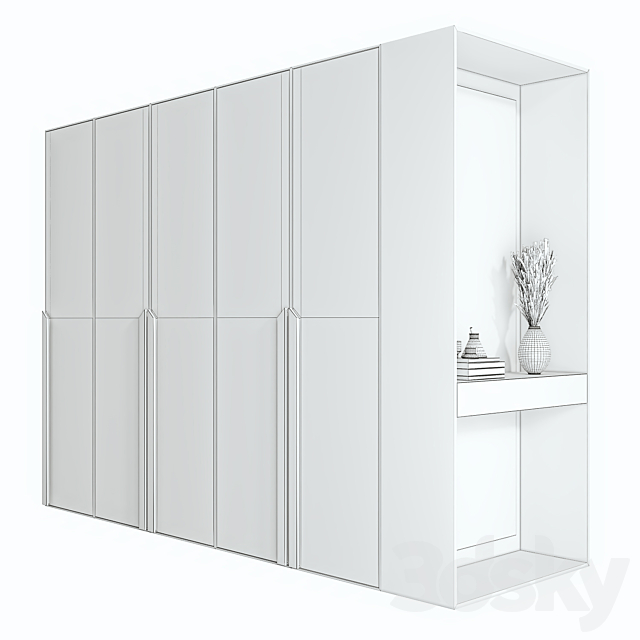 Wardrobe 05 3DS Max Model - thumbnail 4